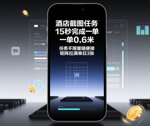 酒店截图任务,15秒完成一单,一单0.6米,任务不限量随便接,矩阵拉满单日3张【揭秘】创客联盟总站-闲云创业网-老韩轻创网-中创网-福缘网-冒泡网-资源之家-魔方项目库创客联盟总站