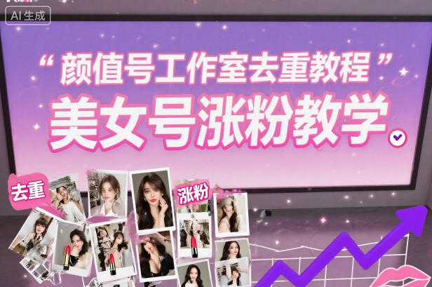 颜值号工作室去重教程,美女号涨粉教学创客联盟总站-闲云创业网-老韩轻创网-中创网-福缘网-冒泡网-资源之家-魔方项目库创客联盟总站