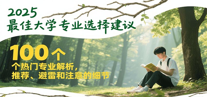 2025最佳大学专业选择建议,100个热门专业解析,推荐、避雷和注意的细节创客联盟总站-闲云创业网-老韩轻创网-中创网-福缘网-冒泡网-资源之家-魔方项目库创客联盟总站