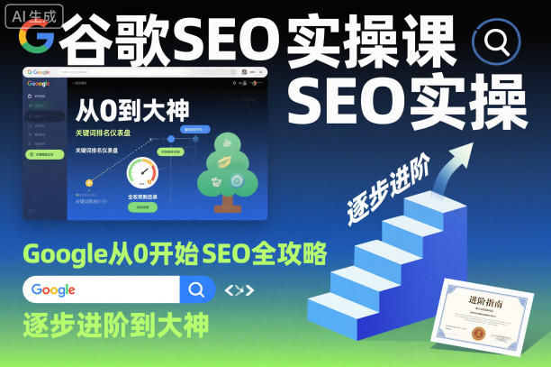谷歌SEO实操课，Google从0开始SEO全攻略，逐步进阶到大神创客联盟总站-闲云创业网-老韩轻创网-中创网-福缘网-冒泡网-资源之家-魔方项目库创客联盟总站