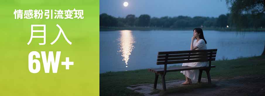情感粉引流变现实操课：单月变现6w+，情感粉引流变现实操课创客联盟总站-闲云创业网-老韩轻创网-中创网-福缘网-冒泡网-资源之家-魔方项目库创客联盟总站