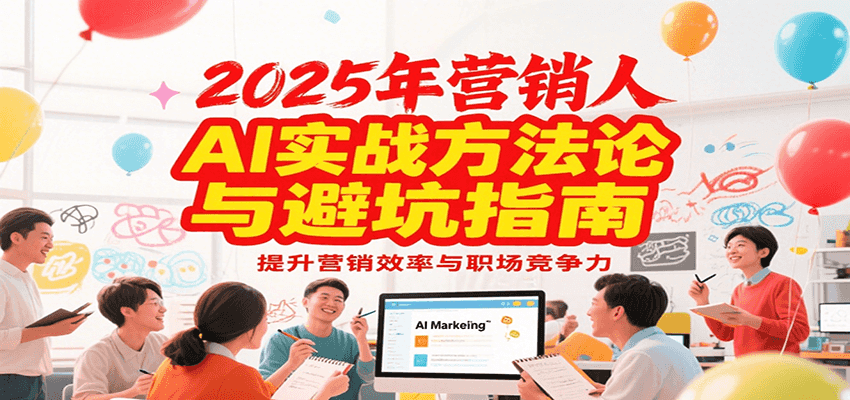 2025年营销实战方法论与避坑指南,利用AI提升营销效率与职场竞争力创客联盟总站-闲云创业网-老韩轻创网-中创网-福缘网-冒泡网-资源之家-魔方项目库创客联盟总站