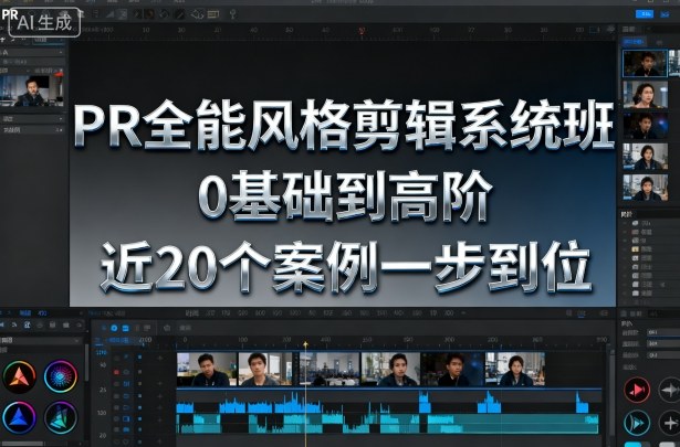 PR全能风格剪辑系统班,0基础到高阶,近20个案例一步到位创客联盟总站-闲云创业网-老韩轻创网-中创网-福缘网-冒泡网-资源之家-魔方项目库创客联盟总站