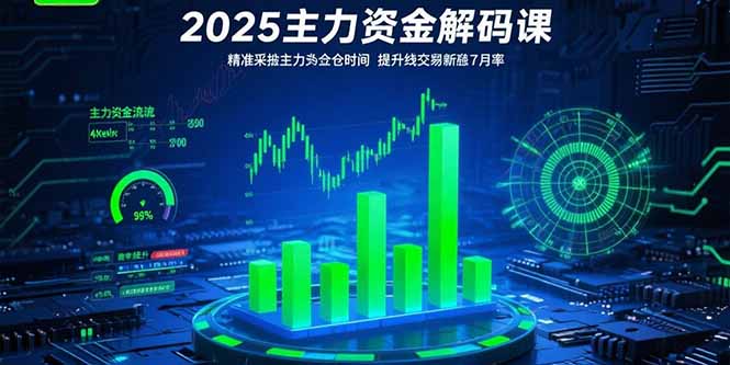 2025主力资金解码课：精准捕捉主力建仓时机，提升短线交易胜率(更新7月创客联盟总站-闲云创业网-老韩轻创网-中创网-福缘网-冒泡网-资源之家-魔方项目库创客联盟总站