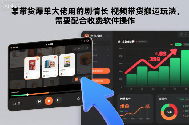 某带货爆单大佬用的剧情长视频带货搬运玩法,需要配合收费软件操作创客联盟总站-闲云创业网-老韩轻创网-中创网-福缘网-冒泡网-资源之家-魔方项目库创客联盟总站