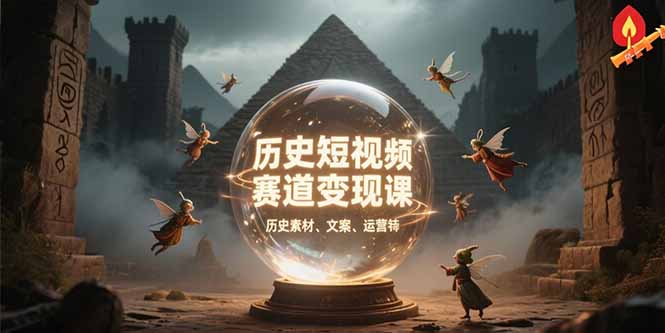 历史短视频赛道变现课，百集素材库应用，文案剪辑技巧，账号运营全案创客联盟总站-闲云创业网-老韩轻创网-中创网-福缘网-冒泡网-资源之家-魔方项目库创客联盟总站