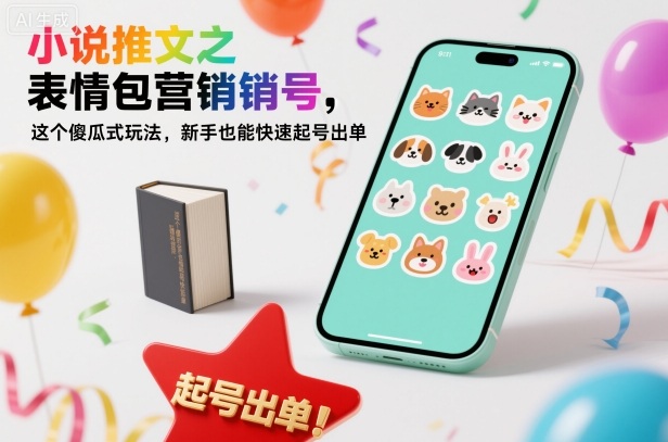 小说推文之表情包营销号，这个傻瓜式玩法，新手也能快速起号出单创客联盟总站-闲云创业网-老韩轻创网-中创网-福缘网-冒泡网-资源之家-魔方项目库创客联盟总站