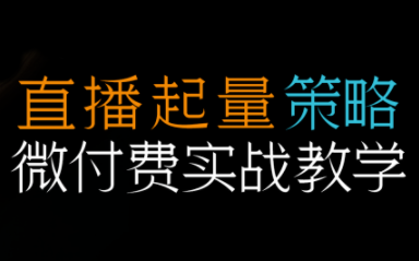 半野老师·直播带货起量与微付费必学课视频号创客联盟总站-闲云创业网-老韩轻创网-中创网-福缘网-冒泡网-资源之家-魔方项目库创客联盟总站