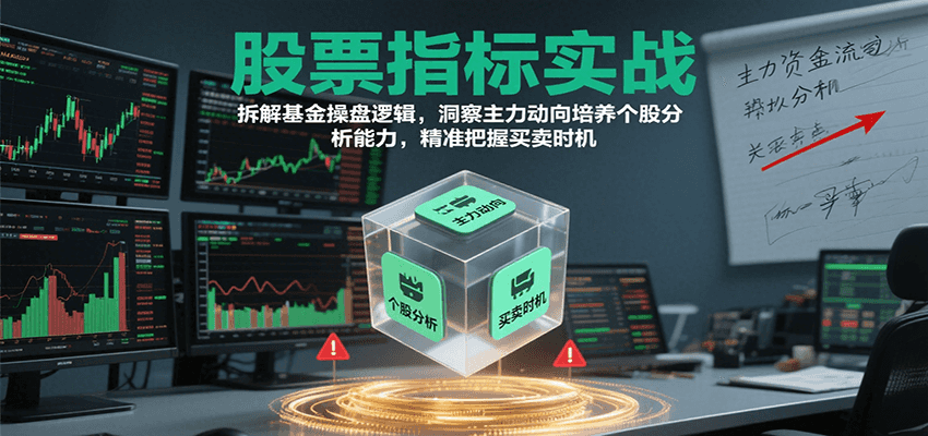 股票指标实战,基金操盘逻辑拆解,洞察主力动向培养个股分析能力把握买卖时机(更新)创客联盟总站-闲云创业网-老韩轻创网-中创网-福缘网-冒泡网-资源之家-魔方项目库创客联盟总站