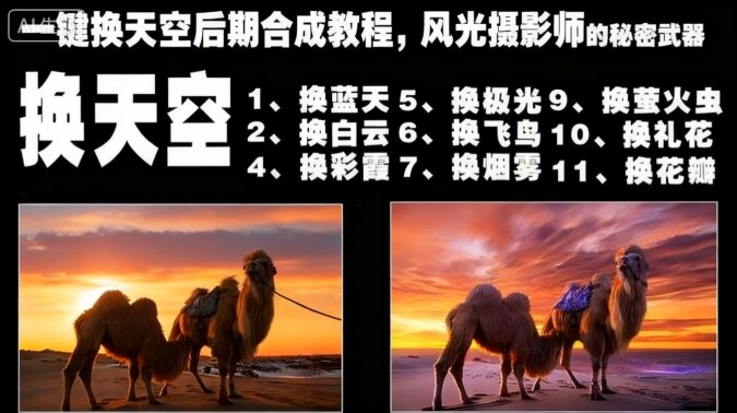 一键换天空后期合成教程,风光摄影师的秘密武器创客联盟总站-闲云创业网-老韩轻创网-中创网-福缘网-冒泡网-资源之家-魔方项目库创客联盟总站