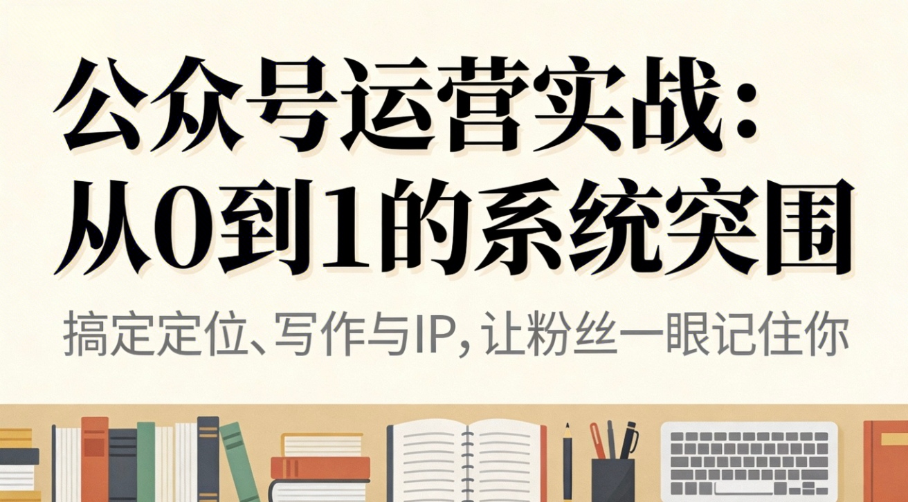 公众号运营实战：从0到1的系统突围创客联盟总站-闲云创业网-老韩轻创网-中创网-福缘网-冒泡网-资源之家-魔方项目库创客联盟总站