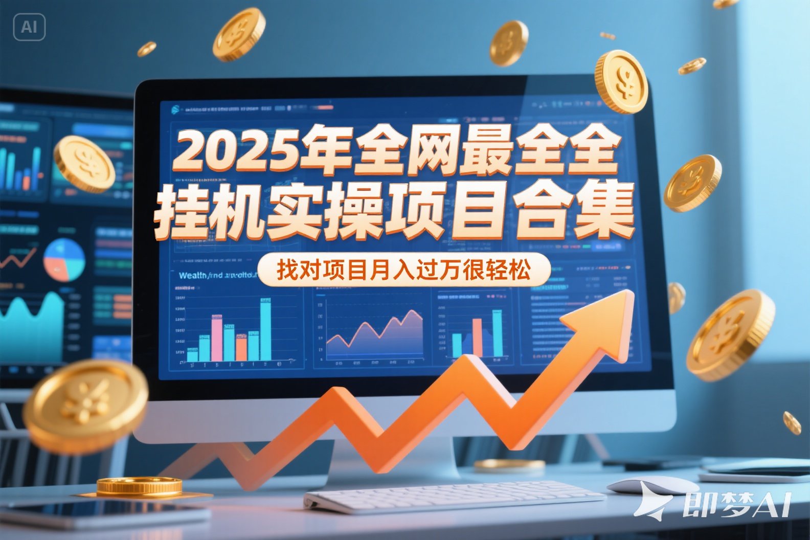 2025年挂机实操项目实操演练，挂机类型，AI直播类型，轻资产创业类型…创客联盟总站-闲云创业网-老韩轻创网-中创网-福缘网-冒泡网-资源之家-魔方项目库创客联盟总站