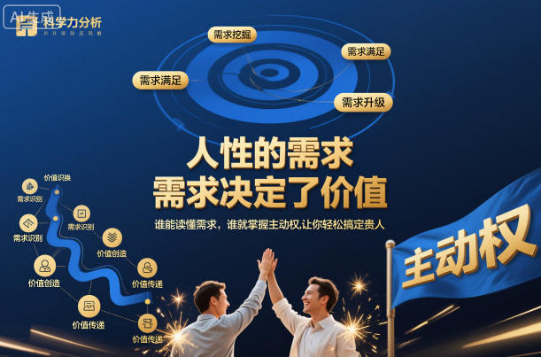 人性的需求,需求决定了价值,谁能读懂需求,谁就掌握主动权,让你轻松搞定贵人【文档】创客联盟总站-闲云创业网-老韩轻创网-中创网-福缘网-冒泡网-资源之家-魔方项目库创客联盟总站