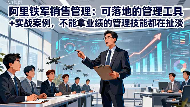 阿里铁军销售管理:可落地的管理工具+实战案例,不能拿业绩的管理都在扯淡创客联盟总站-闲云创业网-老韩轻创网-中创网-福缘网-冒泡网-资源之家-魔方项目库创客联盟总站