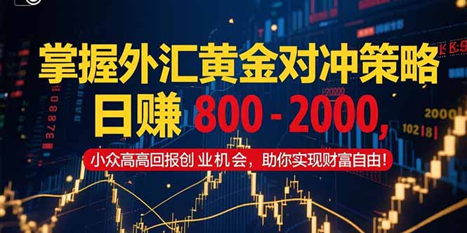 掌握外汇黄金对冲策略,日赚 800 – 2000,小众高回报创业机会,助你实…创客联盟总站-闲云创业网-老韩轻创网-中创网-福缘网-冒泡网-资源之家-魔方项目库创客联盟总站