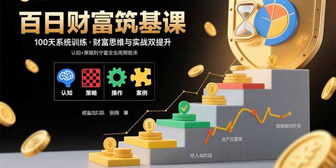 百日财富筑基课：认知+策略+实操+案例拆解 实现从创富到守富全周期能力创客联盟总站-闲云创业网-老韩轻创网-中创网-福缘网-冒泡网-资源之家-魔方项目库创客联盟总站
