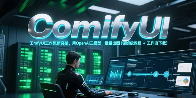 ComfyUI工作流新突破，用OpenAI三模型，批量出图(保姆级教程+工作流下载创客联盟总站-闲云创业网-老韩轻创网-中创网-福缘网-冒泡网-资源之家-魔方项目库创客联盟总站