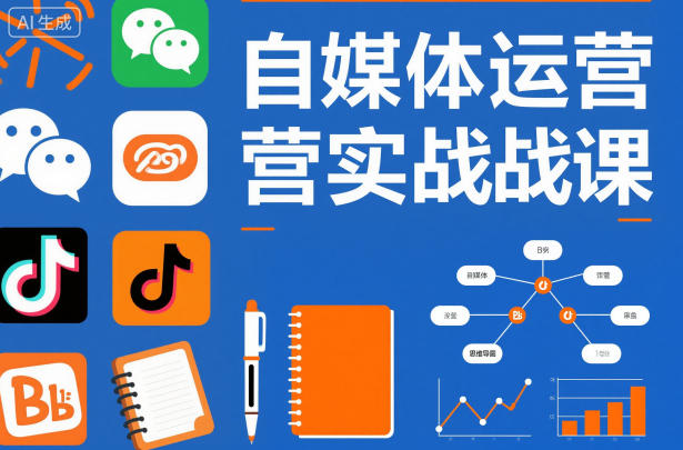 自媒体运营实战课,掌握一套系统的自媒体运营底层方法论,成为优秀的内容创作者创客联盟总站-闲云创业网-老韩轻创网-中创网-福缘网-冒泡网-资源之家-魔方项目库创客联盟总站