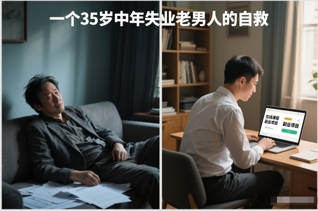 付费文章：一个35岁中年失业老男人的自救创客联盟总站-闲云创业网-老韩轻创网-中创网-福缘网-冒泡网-资源之家-魔方项目库创客联盟总站