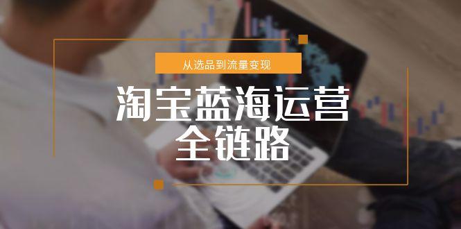 淘宝蓝海运营全链路,从选品到流量变现,小类目突围完整方案创客联盟总站-闲云创业网-老韩轻创网-中创网-福缘网-冒泡网-资源之家-魔方项目库创客联盟总站