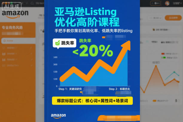 亚马逊Listing优化高阶课程，手把手教你策划高转化率、低跳失率的listing创客联盟总站-闲云创业网-老韩轻创网-中创网-福缘网-冒泡网-资源之家-魔方项目库创客联盟总站