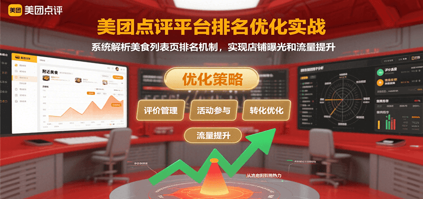 美团点评平台排名优化实战，系统解析美食列表页排名机制，实现店铺曝光和流量提升创客联盟总站-闲云创业网-老韩轻创网-中创网-福缘网-冒泡网-资源之家-魔方项目库创客联盟总站