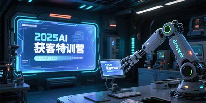 2025AI获客特训营，AI图文视频全制作，deepseek工具实操教学创客联盟总站-闲云创业网-老韩轻创网-中创网-福缘网-冒泡网-资源之家-魔方项目库创客联盟总站